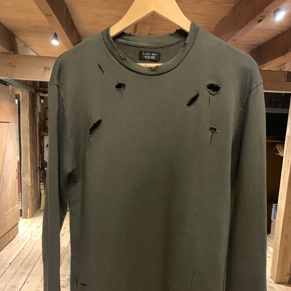 Zara ripped sweater